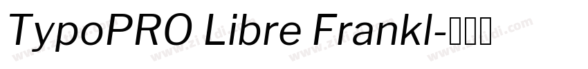 TypoPRO Libre Frankl字体转换